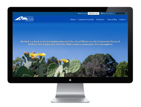 Northern Hills HOA website on a computer screen